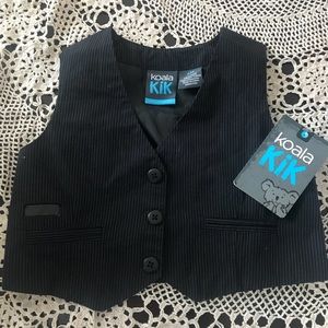 Baby vest black stripe